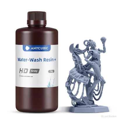 HD Gri Anycubic Water-Wash (Suyla Yıkanabilen) Reçine resmi